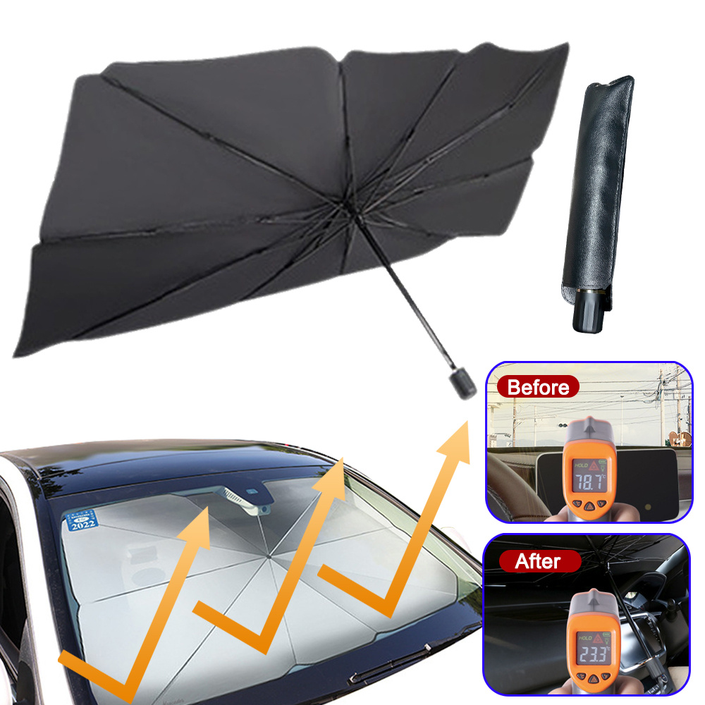 Car Front Windshield Umbrella Sun Shade Protector Parasol Front